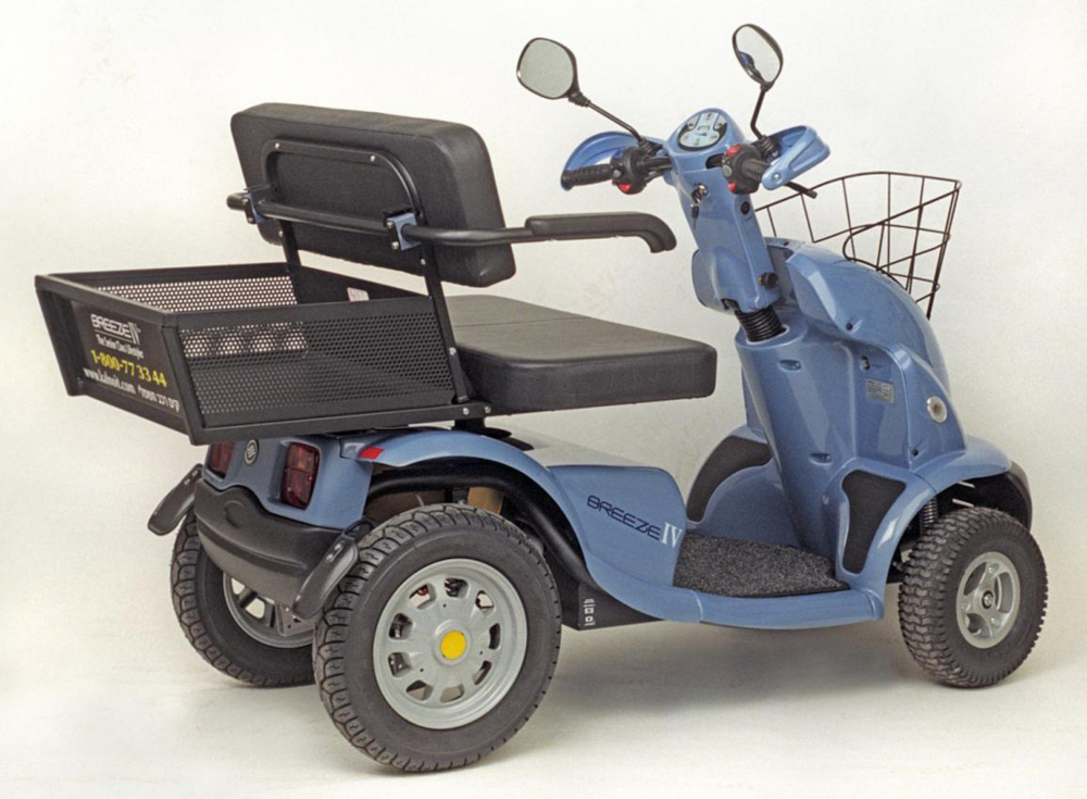 Image of a mobility scooter as a visual reference for post.