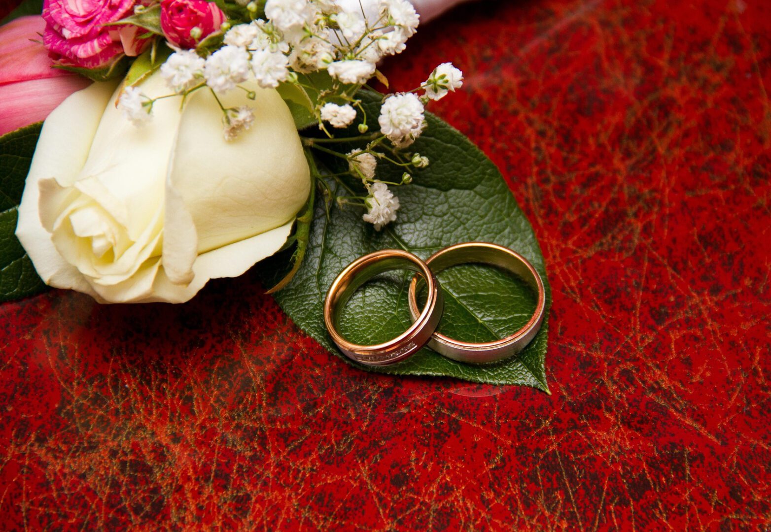 Wedding rings a commitment to marriage.