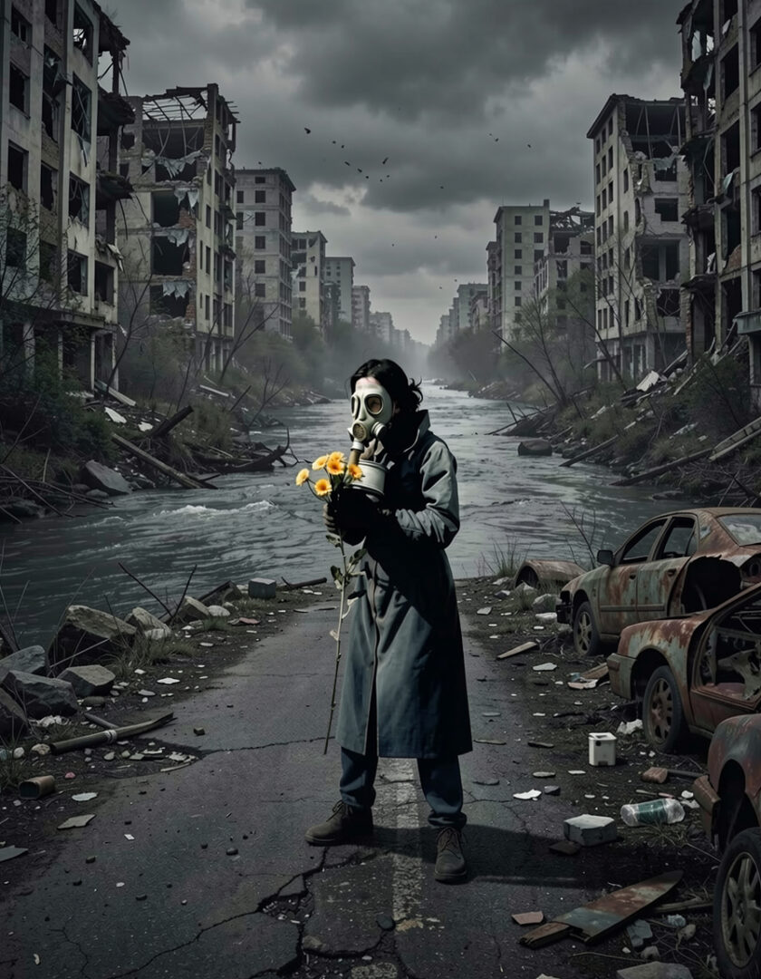 Nuclear explosion aftermath.