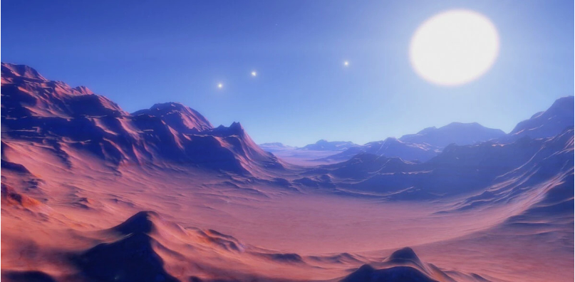 Alien landscape of the keepers.
